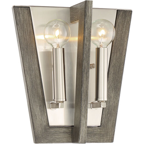 Westend 2 Light 9.5 inch Satin Platinum Wall Sconce Wall Light