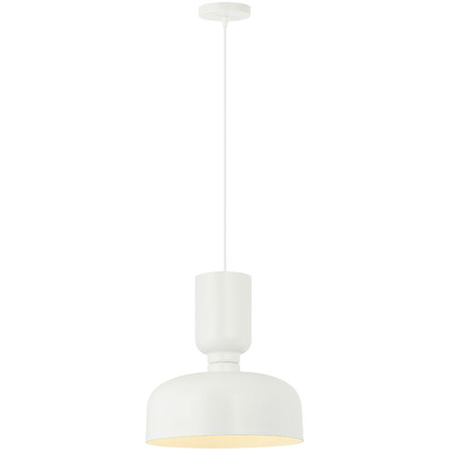 Matteo Lighting Pedestal 1 Light 13.75 inch White Pendant Ceiling Light C71102WH - Open Box