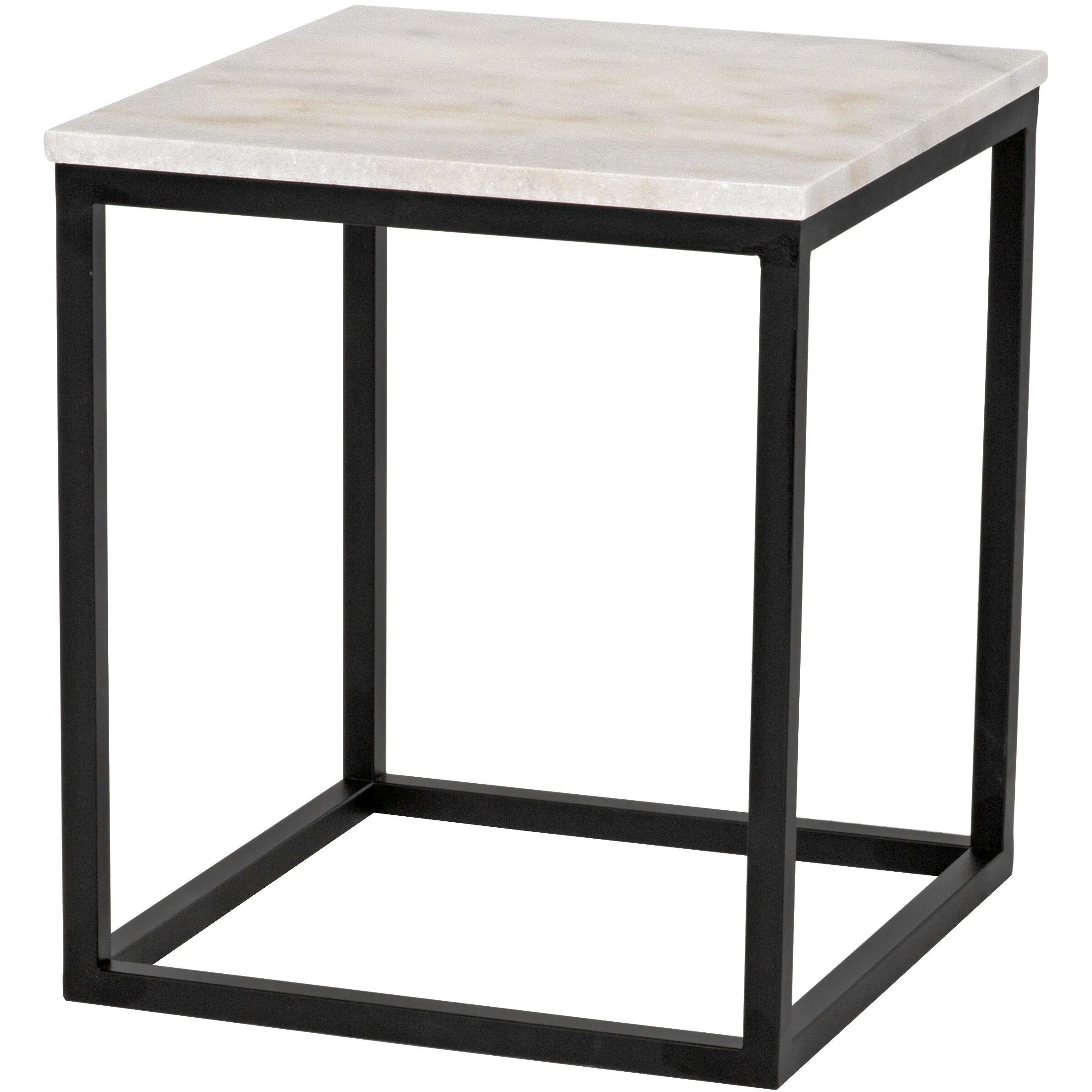 Manning 18 X 16.5 inch Matte Black Side Table, Small