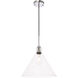 Hugh 1 Light 13.75 inch Chrome Pendant Ceiling Light