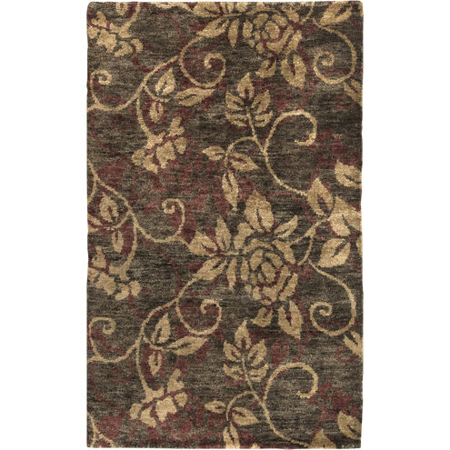 Scarborough 96 X 60 inch Dark Brown, Camel, Rust Rug