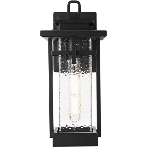 Cambria 1 Light 14 inch Black Outdoor Wall Sconce