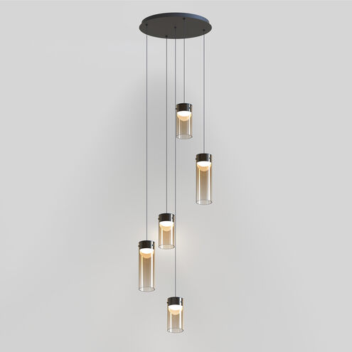 Highball LED 16.5 inch Gunmetal Multi-Light Pendant Ceiling Light
