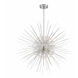 Flare 10 Light 36 inch Polished Nickel Sputnik Chandelier Ceiling Light