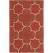 Rain 144 X 108 inch Dark Red, Dark Brown, Beige Rug