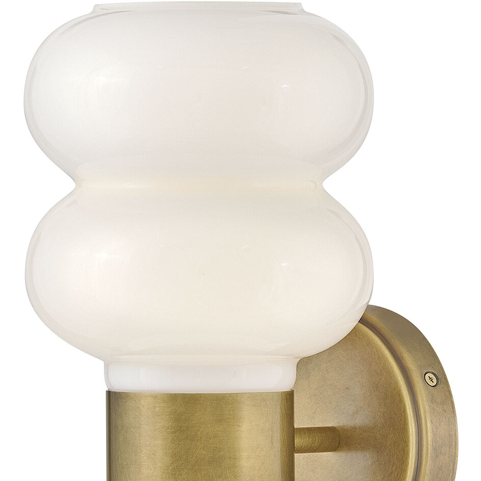 Nadia Sconce Wall Light in Lacquered Brass