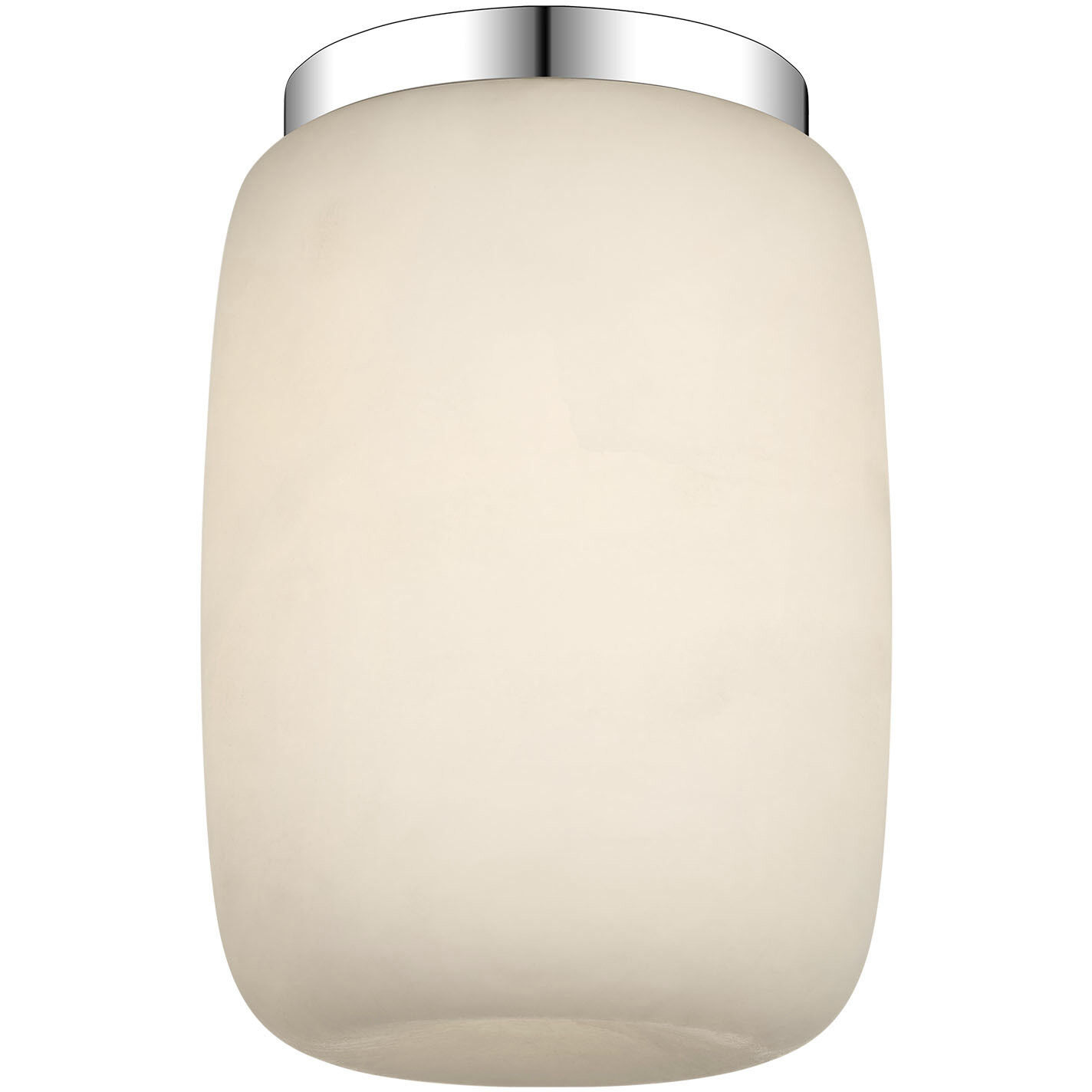 Kelly Wearstler Formosa LED 5.25 inch Alabaster and Polished Nickel Elongated Flush Mount Ceiling Light
