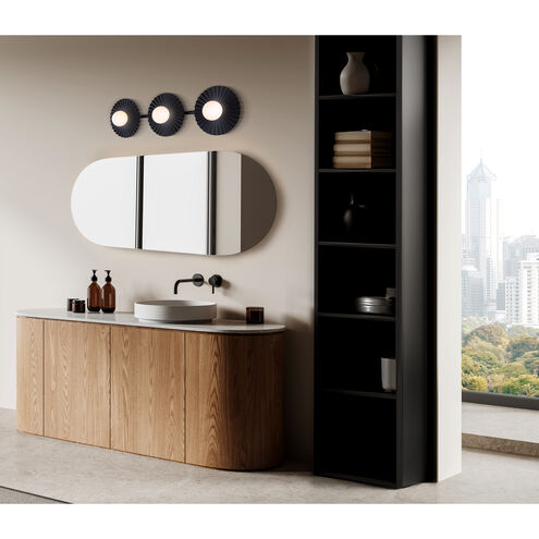 Payton 3 Light 28.5 inch Black Vanity Light Wall Light