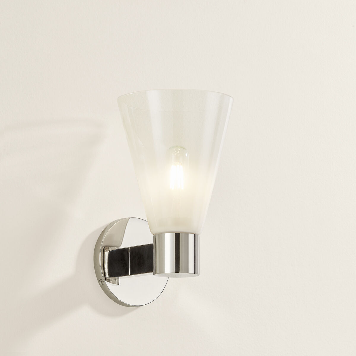 Alma 1 Light 6 inch Polished Nickel Wall Sconce Wall Light