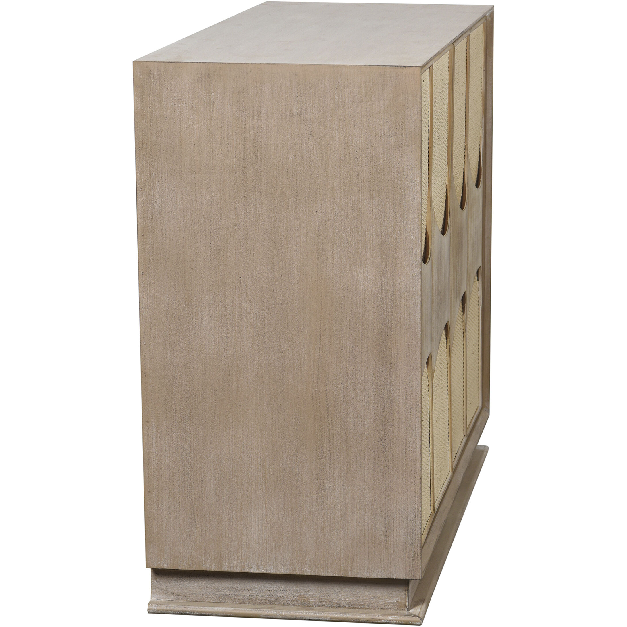 Melrose Light Bisque and White Wash and Taupe Cabinet