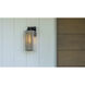 Polaris 1 Light 16.4 inch Coastal Burnished Steel and Coastal Gold Outdoor Sconce in Coastal Burnished Steel/Coastal Gold, Large