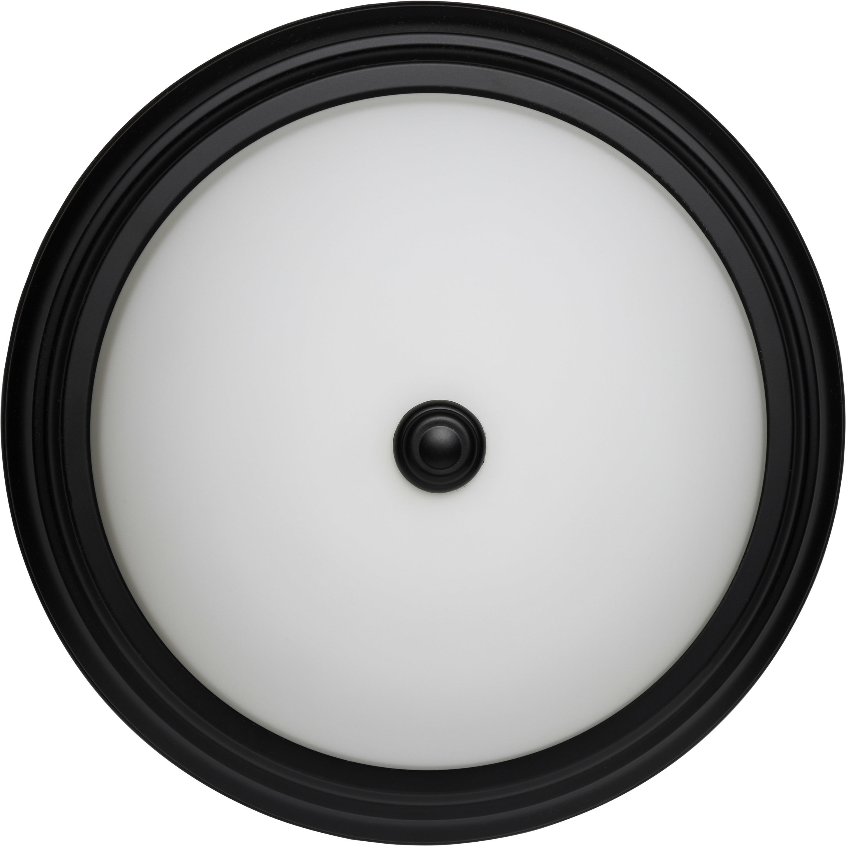 Brentwood 3 Light 15.25 inch Matte Black Flush Mount Ceiling Light