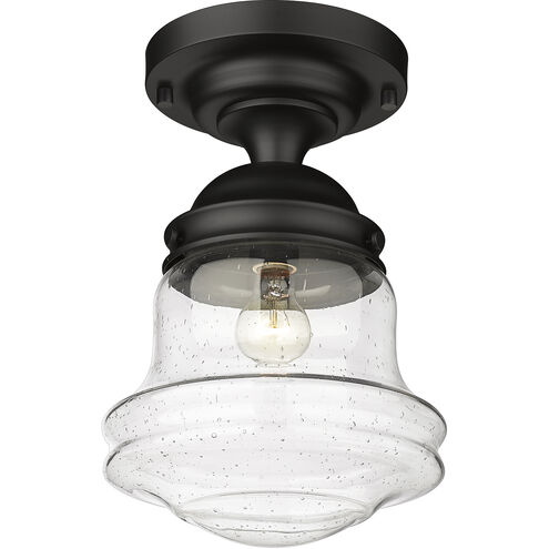 Vaughn 1 Light 10.5 inch Matte Black Flush Mount Ceiling Light