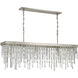 Winfield 6 Light 49 inch Antique Silver Linear Chandelier Ceiling Light