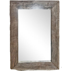 Rustic 71 X 35 inch Brown Wall Mirror