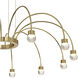 Yep Vario 12 Light 37.5 inch Titanium Gold Chandelier Ceiling Light