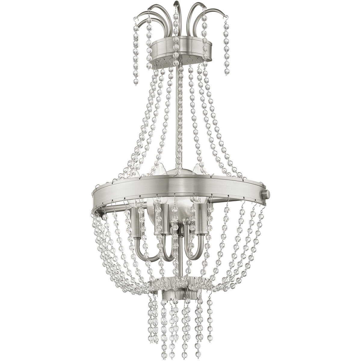 Valentina 3 Light 13 inch Brushed Nickel Wall Sconce Wall Light