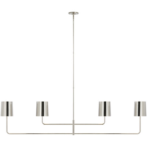 Barbara Barry Go Lightly LED 70 inch Polished Nickel Linear Chandelier Ceiling Light