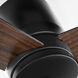 Banzai 52 inch Matte Black with Matte Black/Walnut Blades Ceiling Fan