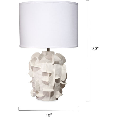Helios 30.5 inch 150.00 watt White Table Lamp Portable Light