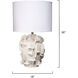 Helios 30.5 inch 150.00 watt White Table Lamp Portable Light