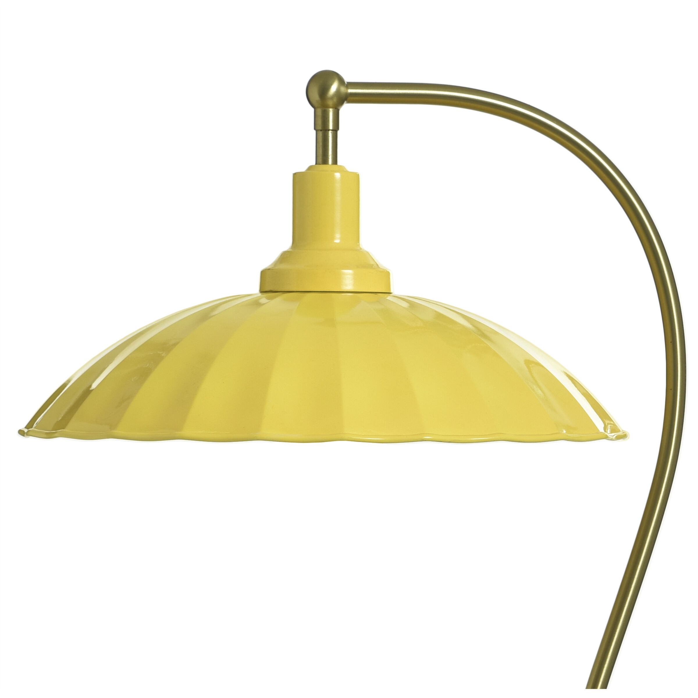 Penelope 24 inch 60 watt Polished Brass and White Marble Table Lamp Portable Light