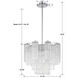 Addis 4 Light 17.75 inch Polished Chrome Mini Chandelier Ceiling Light in Clear