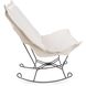Pana 40 inch Natural Puff Rocker Ottoman