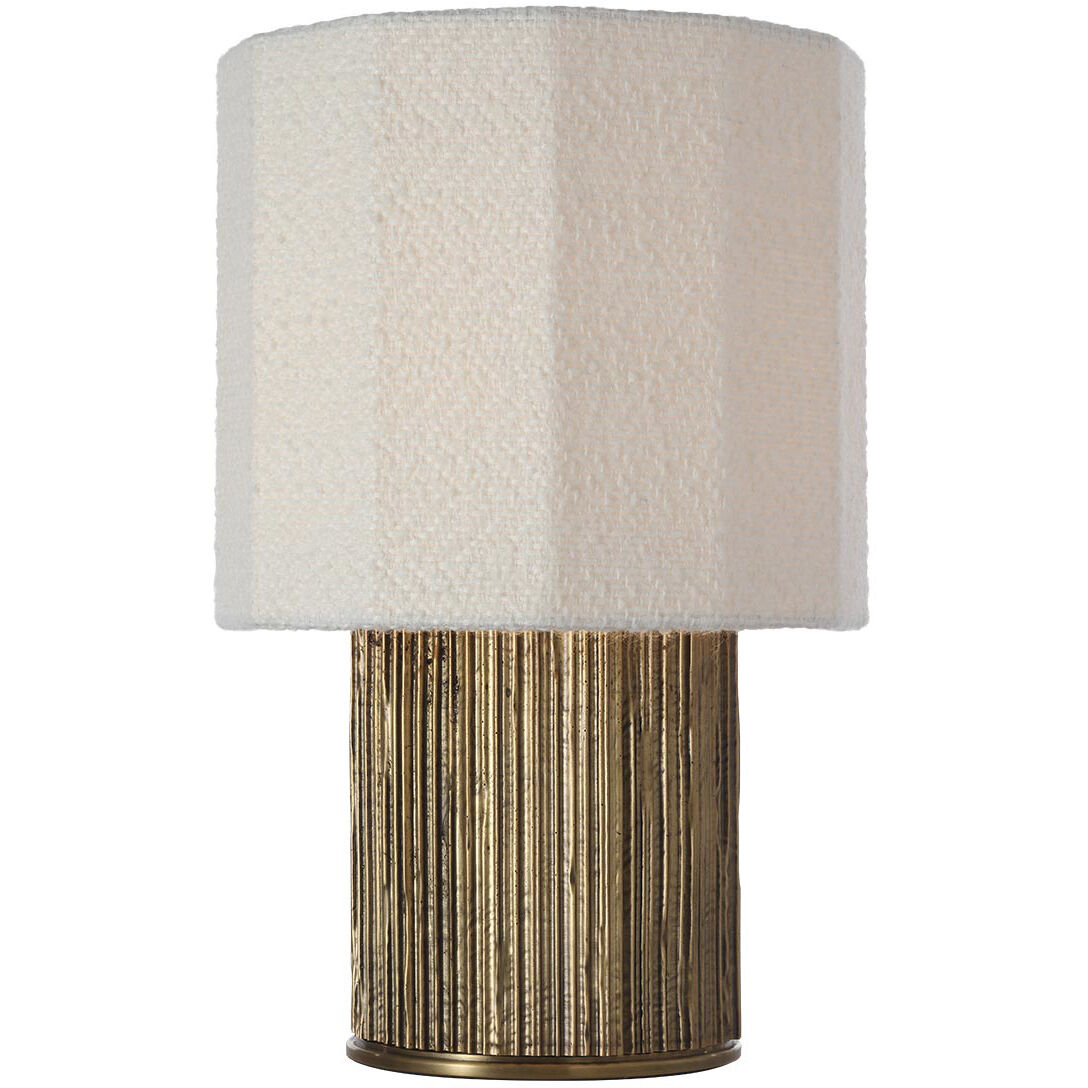 Anne-Marie Barton Fumar 17.5 inch 15.00 watt Ridged Tombac Table Lamp Portable Light