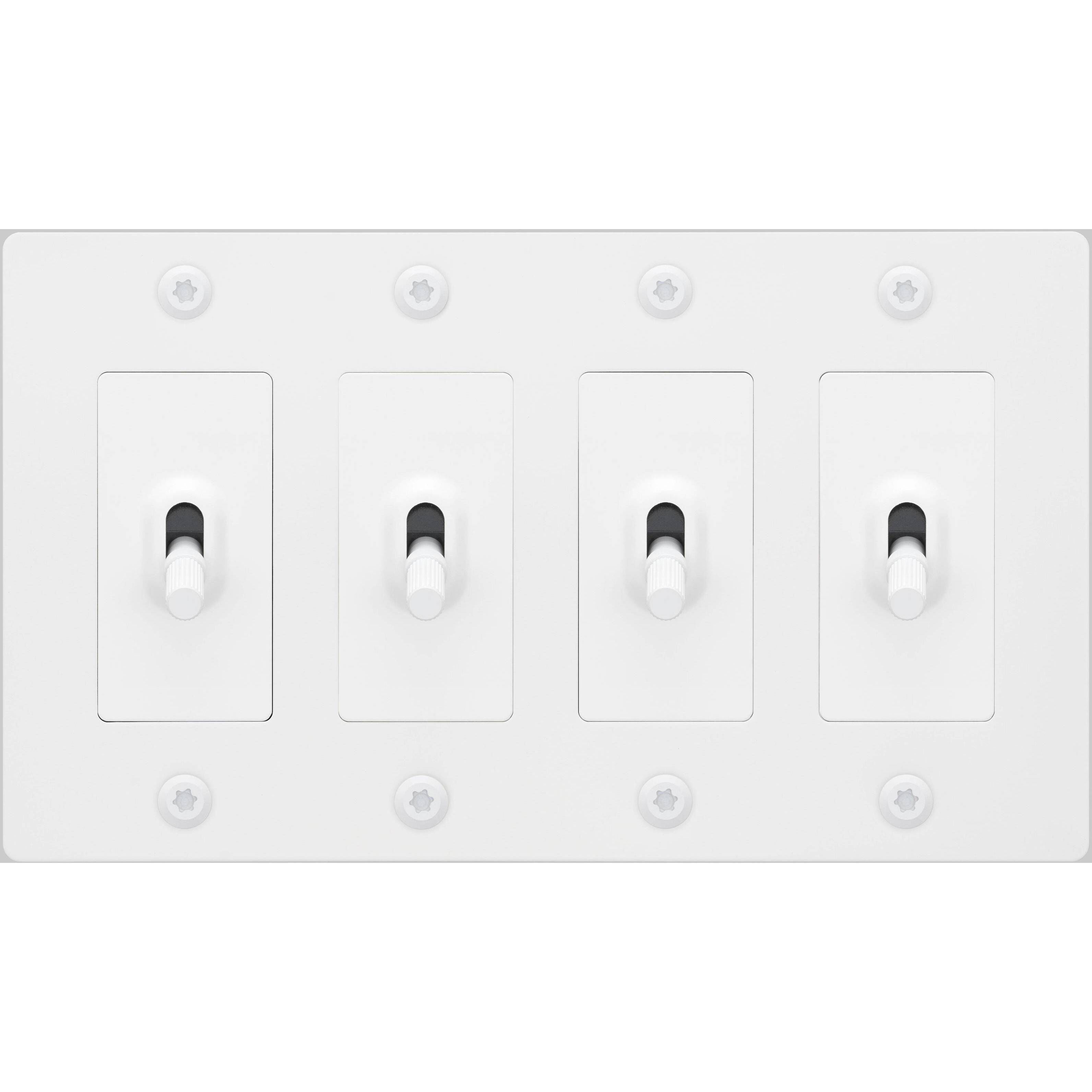 4G Toggle 120-277 White Light Switch