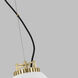Sean Lavin Forge LED 24 inch Natural Brass Line-Voltage Pendant Ceiling Light in Matte White