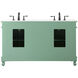 Windsor 60 X 22 X 36 inch Vintage Mint Vanity Sink Set