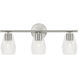 Dena 3 Light 23 inch Brushed Nickel Vanity Light Wall Light