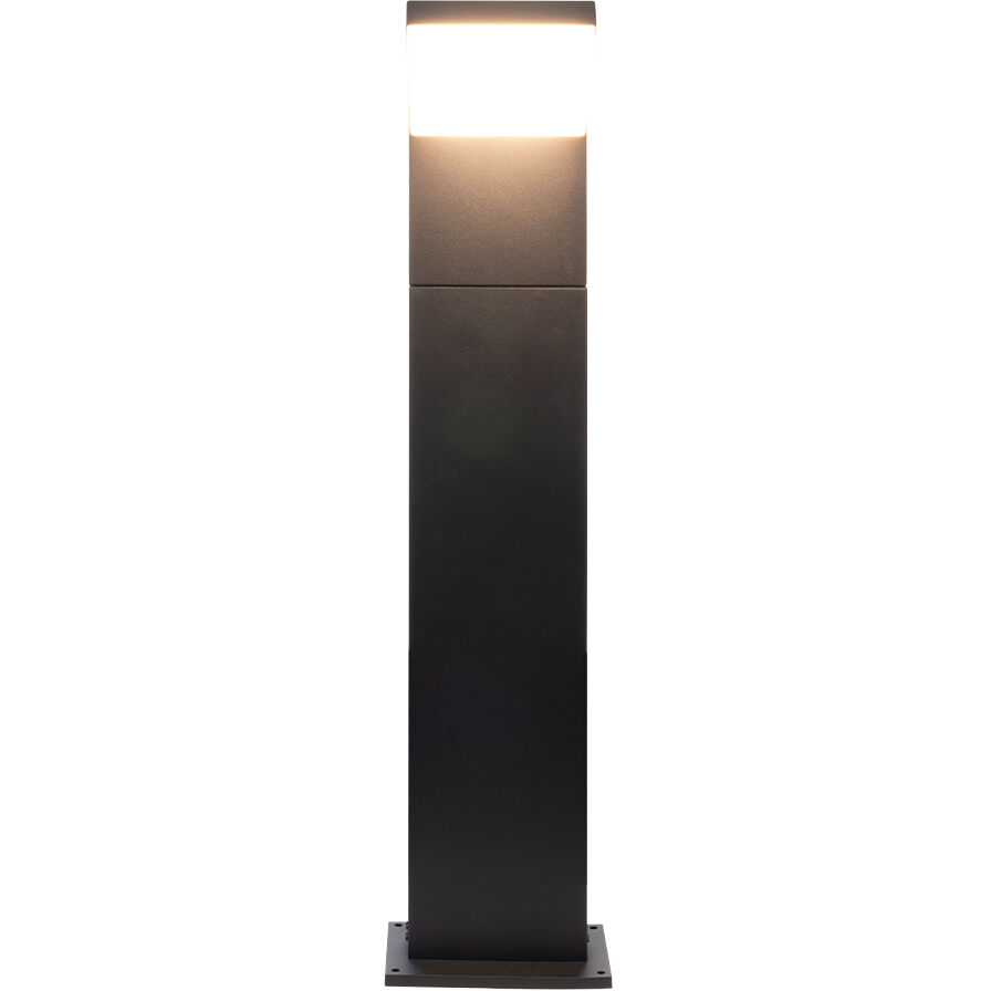 Modern 100V 9.5 watt Matte Black Outdoor Bollards