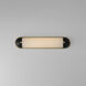 Capsule LED 24 inch Black with Natural Aged Brass Bath Vanity Light Wall Light