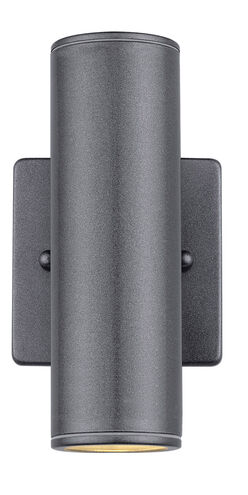 Riga 2 Light 7 inch Anthracite Outdoor Wall Light