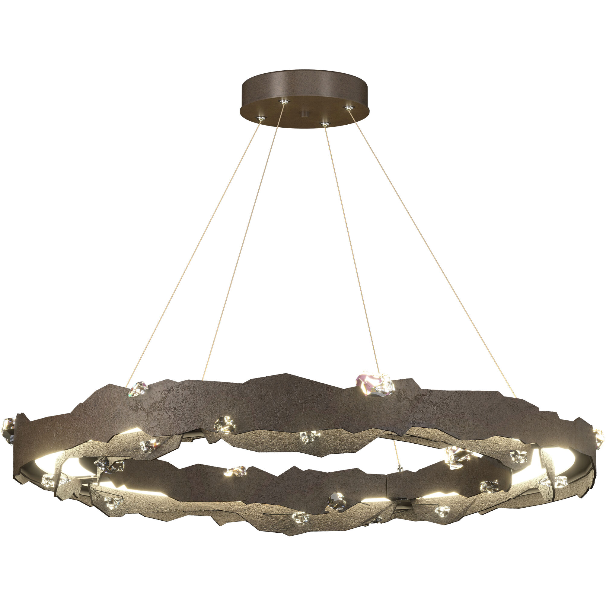 Trove LED 38.2 inch Bronze Circular Pendant Ceiling Light