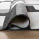 Kali 90 X 63 inch Black/White/Grey Rug in 5 x 7
