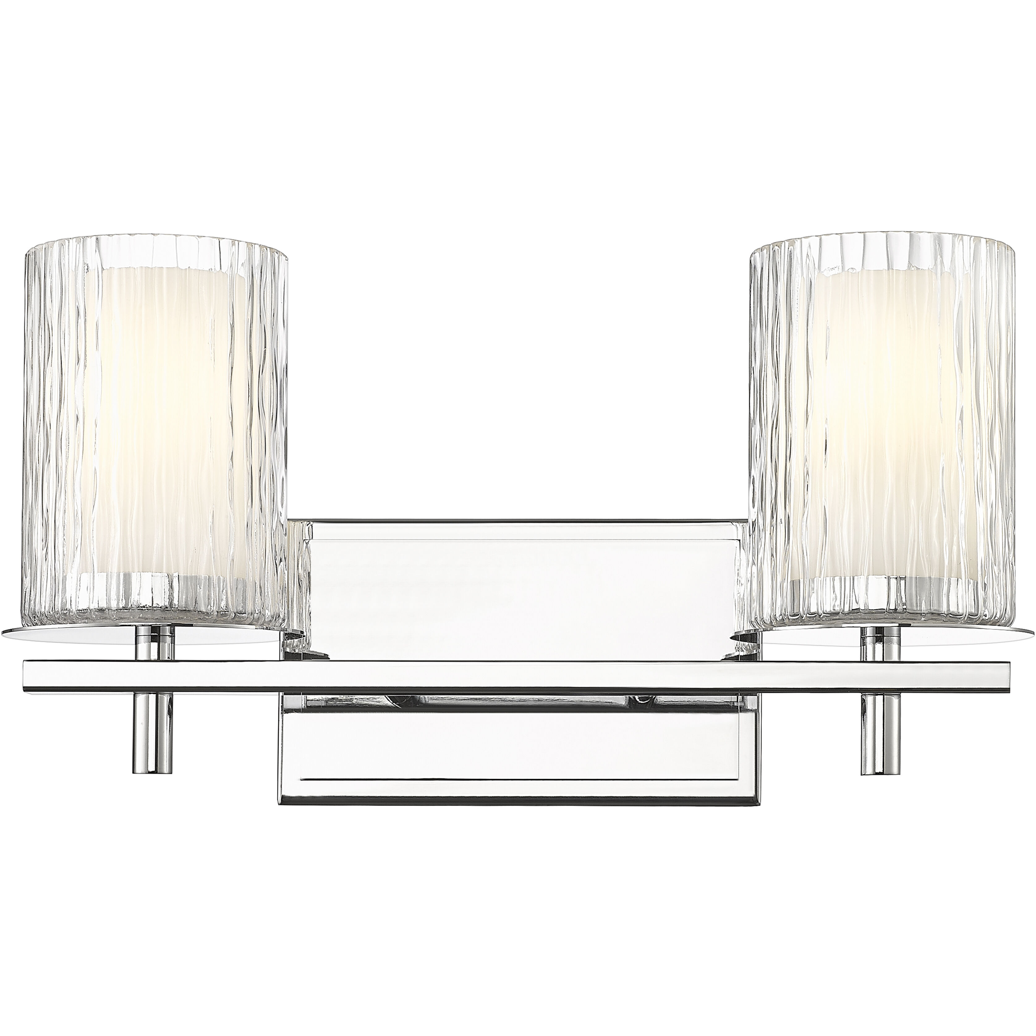 Grayson 2 Light 16 inch Chrome Vanity Wall Light