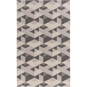 Rivington 120 X 96 inch Gray and Gray Area Rug, Wool and Cotton