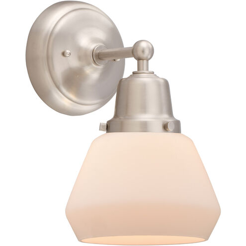 Aditi Fulton 1 Light 7 inch Brushed Satin Nickel Sconce Wall Light, Aditi