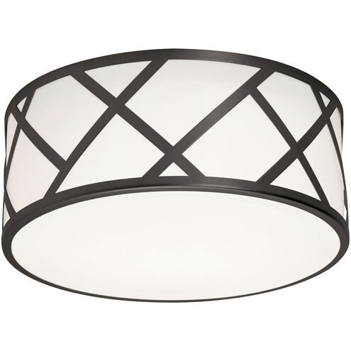 Haven 2 Light 13 inch Black Flush Mount Ceiling Light