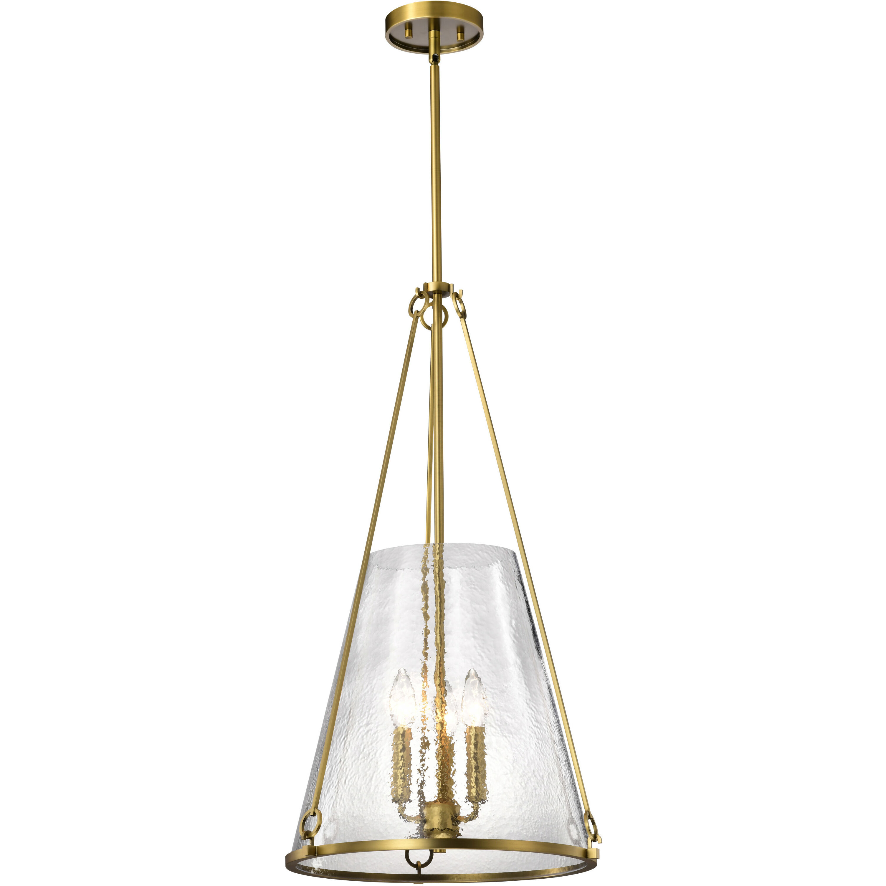 Valentine 16 inch Vintage Brass Pendant Ceiling Light
