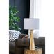 Cone 28.5 inch 40.00 watt Gold/White Table Lamp Portable Light
