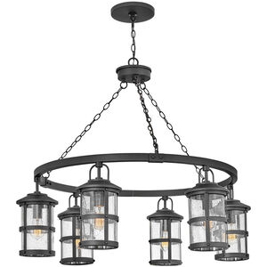 Open Air Lakehouse LED 42 inch Black Outdoor Hanging, Estate Series