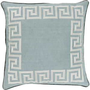 Key 22 X 22 inch Sage and Light Gray Throw Pillow