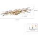 Crystal Fusion 6 Light 35 inch Peruvian Gold Bath Vanity Wall Light