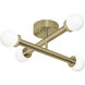Lane LED 20 inch Light Antique Brass Flush Mount Ceiling Light