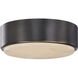 Blanco LED 7.88 inch Urban Bronze Flush Mount Ceiling Light in Urban Bronze and Alabaster