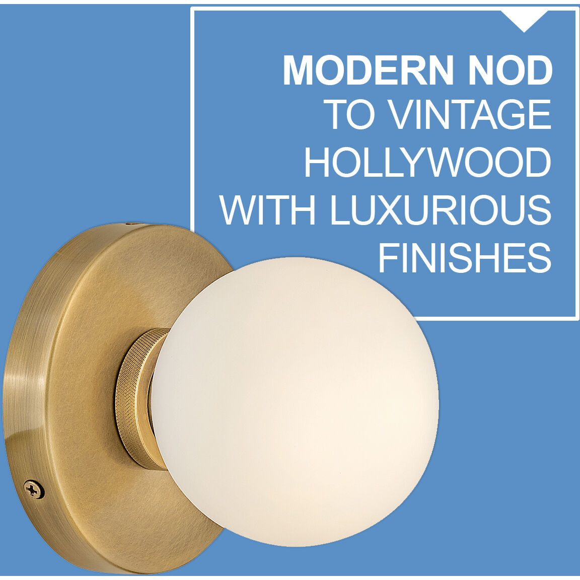Audrey LED 5.25 inch Heritage Brass Bath Light Wall Light